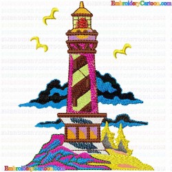 Lighthouse 36 Embroidery Design