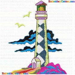 Lighthouse 38 Embroidery Design