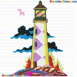 Lighthouse 40 Embroidery Design