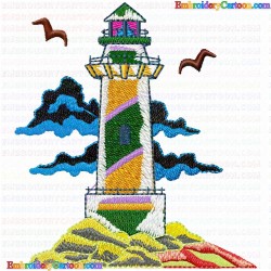 Lighthouse 41 Embroidery Design