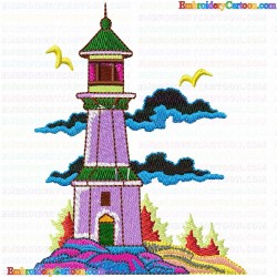 Lighthouse 43 Embroidery Design