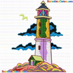 Lighthouse 45 Embroidery Design