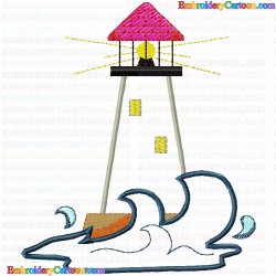 Lighthouse 49 Embroidery Design