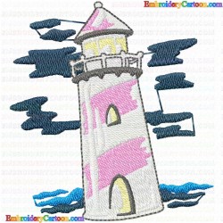 Lighthouse 51 Embroidery Design