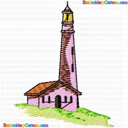 Lighthouse 7 Embroidery Design