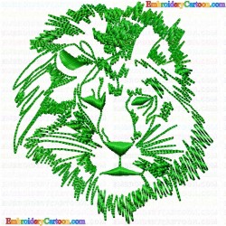 Lion 16 Embroidery Design