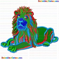 Lion 17 Embroidery Design