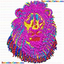 Lion 18 Embroidery Design