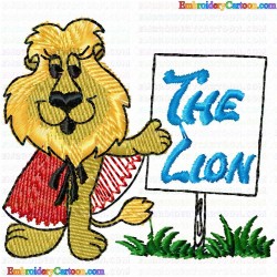 Lion 21 Embroidery Design