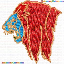 Lion 22 Embroidery Design