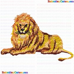 Lion 25 Embroidery Design