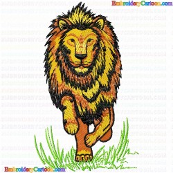 Lion 35 Embroidery Design