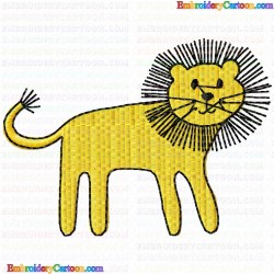 Lion 36 Embroidery Design