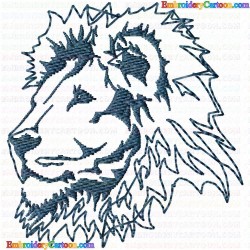 Lion 37 Embroidery Design