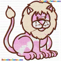 Lion 40 Embroidery Design