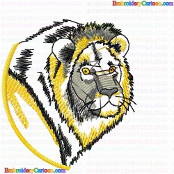 Lion 44 Embroidery Design