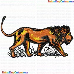 Lion 6 Embroidery Design