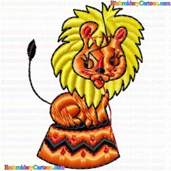 Lion 9 Embroidery Design