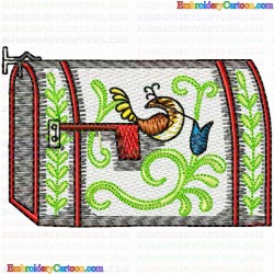 Mailbox 12 Embroidery Design