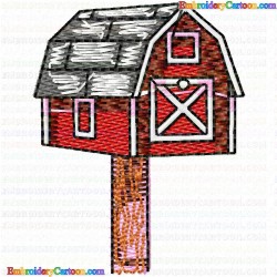 Mailbox 13 Embroidery Design