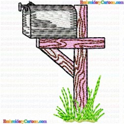 Mailbox 14 Embroidery Design