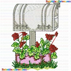 Mailbox 1 Embroidery Design