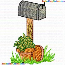 Mailbox 24 Embroidery Design