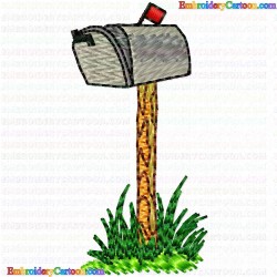 Mailbox 25 Embroidery Design