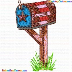 Mailbox 2 Embroidery Design