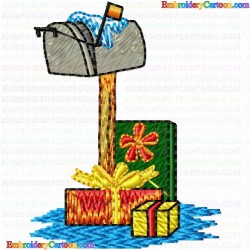 Mailbox 34 Embroidery Design