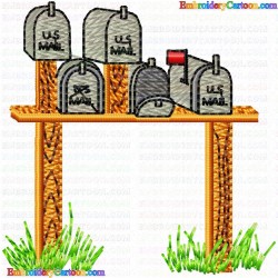 Mailbox 37 Embroidery Design