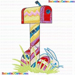 Mailbox 45 Embroidery Design