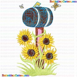 Mailbox 47 Embroidery Design