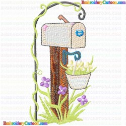 Mailbox 49 Embroidery Design