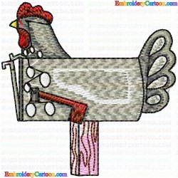 Mailbox 5 Embroidery Design