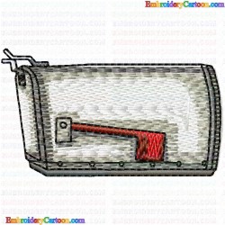 Mailbox 6 Embroidery Design