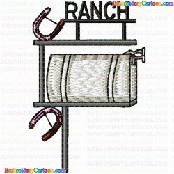 Mailbox 8 Embroidery Design