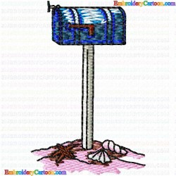 Mailbox 9 Embroidery Design