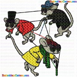 Mice 36 Embroidery Design