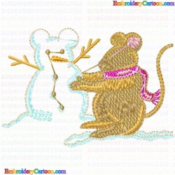 Mice 76 Embroidery Design