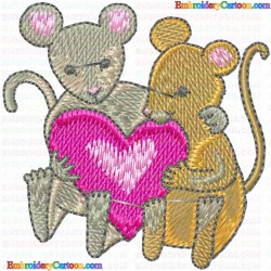 Mice 77 Embroidery Design