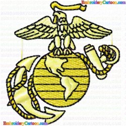 Military 8 Embroidery Design