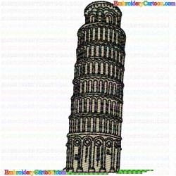 Monuments 9 Embroidery Design