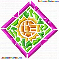 Mosaic Tiles 8 Embroidery Design