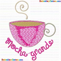 Mugs 18 Embroidery Design