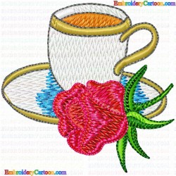 Mugs 45 Embroidery Design