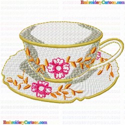 Mugs 61 Embroidery Design