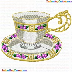 Mugs 63 Embroidery Design