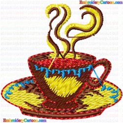 Mugs 64 Embroidery Design