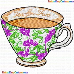 Mugs 6 Embroidery Design